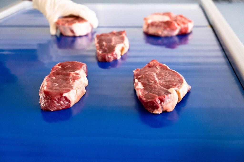 fallstuddie - Köttförädlare sparar $ 75000 genom att minimera ohygienskt spill och kostsamma rengöringsprocedurer